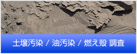 土壌汚染 / 油汚染 / 燃え殻 調査
